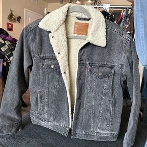 Levi Strauss Lined Denim Black Jacket